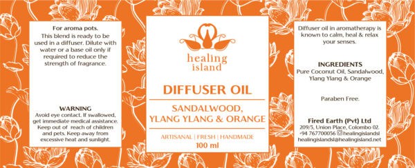 Diffuser Oil (Sandalwood,Ylang Ylang & Orange) - Image 2